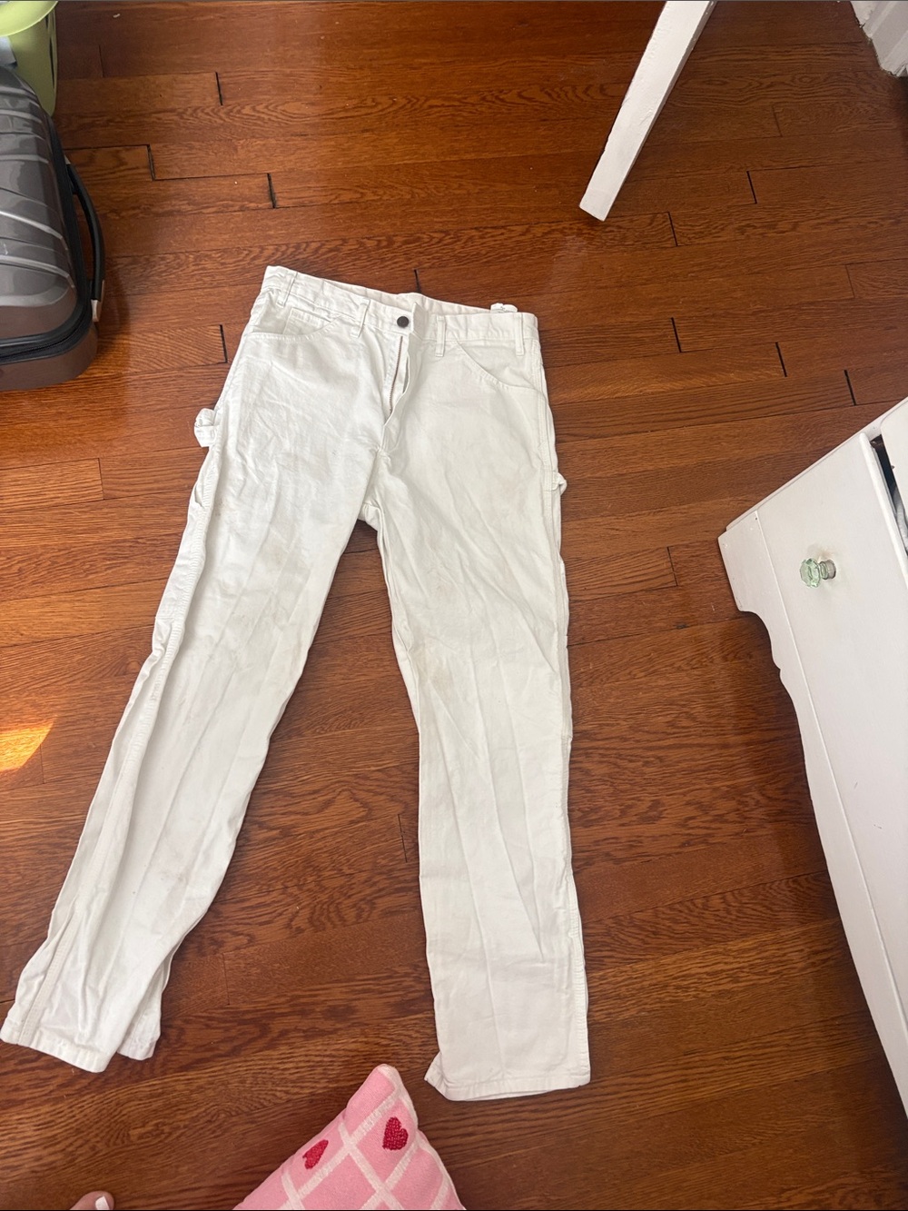 Women's White dickies cargo pants